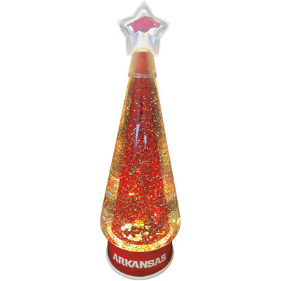NCAA 12 inch Illuminated Glitter Globe Tree