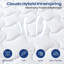 Matelas 10 po, matelas en mousse à mémoire de forme hybride avec coton d'espace pour un sommeil serré, matelas à fermeté moyenne ferme avec soutien plus fort, isolement des mouvements et soulagement de la pression