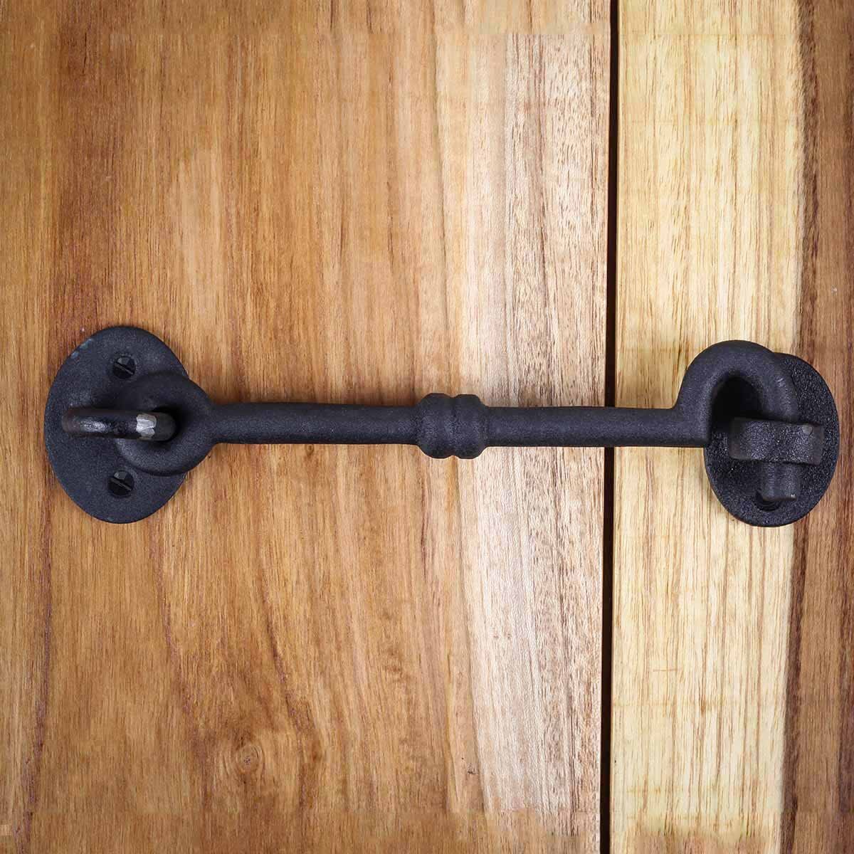Cabinet Latch Oil Rubbed Bronze Cabin Hook 4 inch Pack of 2