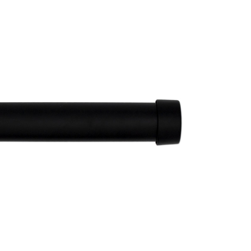 Tringle à rideaux simple réglable en acier de 120 po à 240 po Norush Mattee