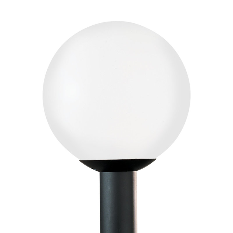 Lampadaire d'extérieur à une lumière de génération Lighting , H 13 po x l 12 po, Noir
