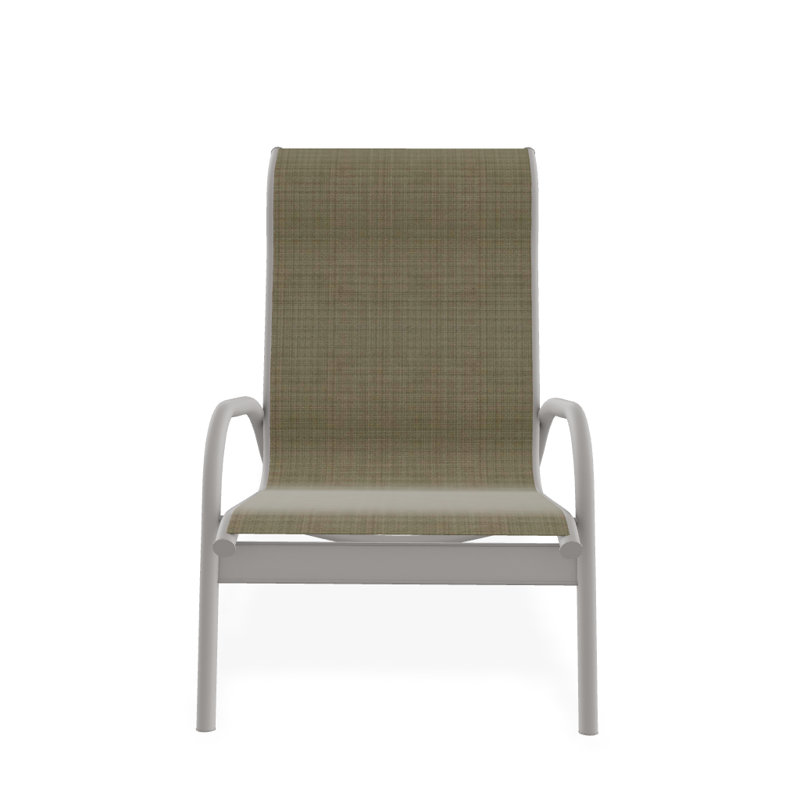 Gardenella Patio Chair, Elevation Stone, Warm Gray