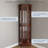 21.5" W Lighted Corner Curio Cabinet-736066420