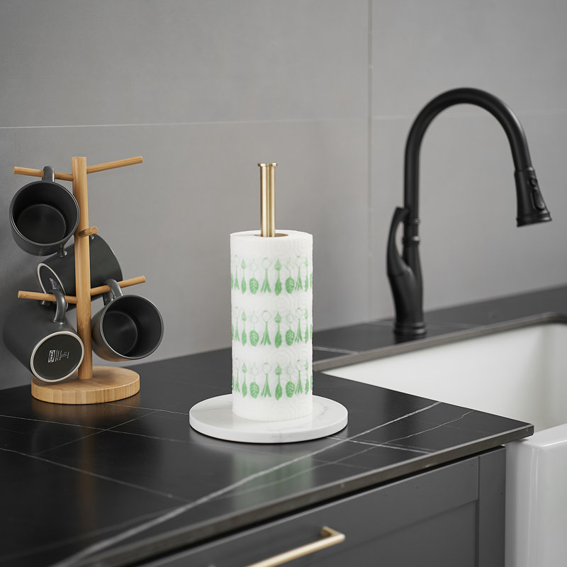 Stainless Steel Standing Napkin Holder, Gold