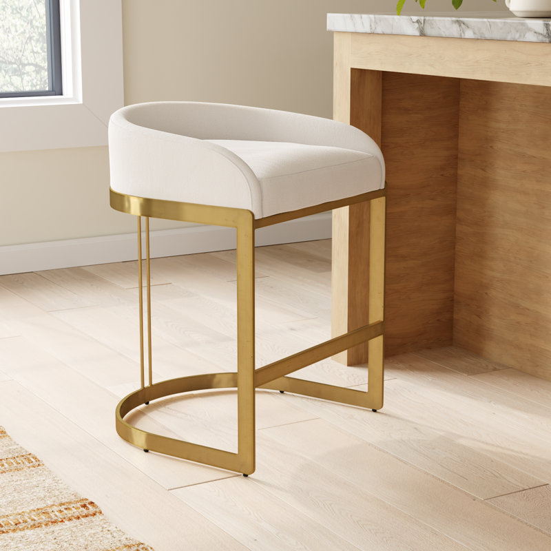 Joss Main Bradley Upholstered Bar Counter Stool 