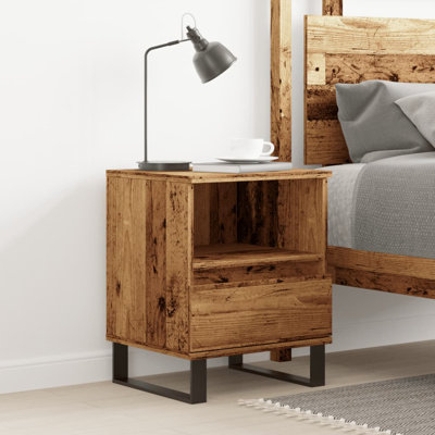 Alitzah 40cm W Manufactured Wood Bedside Table