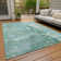 Machine Washable Indoor/Outdoor Claudian ACN1234 Emerald Rug