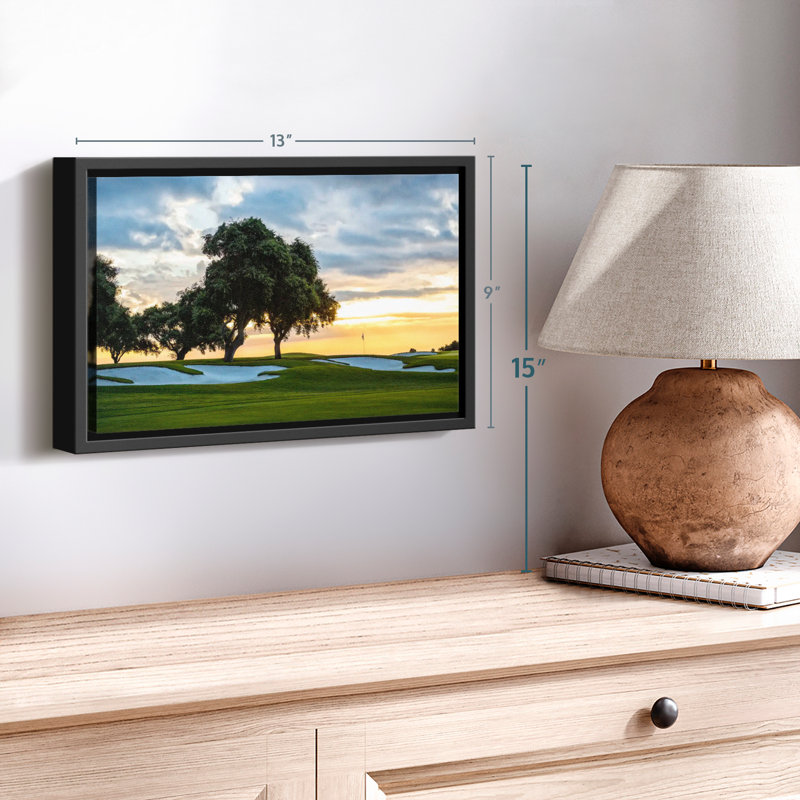 «Golf Course Sunset Sky», reproduction sur toile, H 9 po x l 13 po