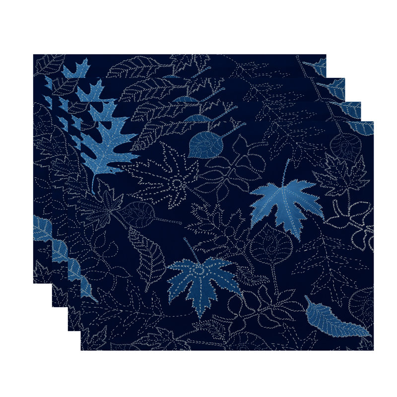 Ensemble de napperons 4 pièces Maxson, bleu