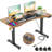 Masakazu Ergonomic Curved Height Adjustable Standing Desk With 2 Usb Ports And 3 Power Outlets, 4 Lockable Casters, 2 Hooks, Big Mouse Pad-1788516967-1765689631