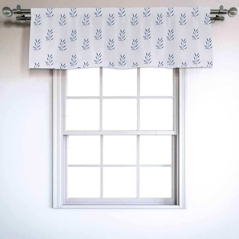 Sateen Pattern Ruffled Window Valance