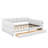 Queen Size Upholstered Platform Bed With USB And Drawers-1332542250
