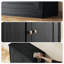 Armoire à charnière basse, noir-130730783