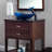 Blue Foiled Glass Oval Vessel Bathroom Sink