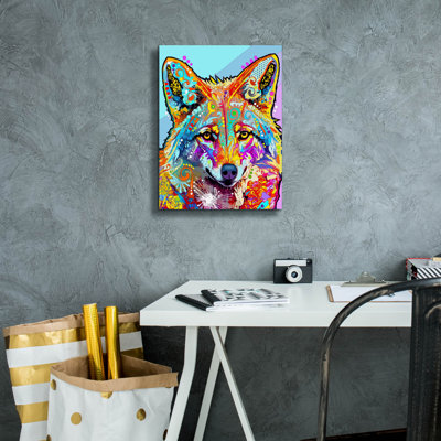 «Coyote» par Dean Russo, art mural sur toile