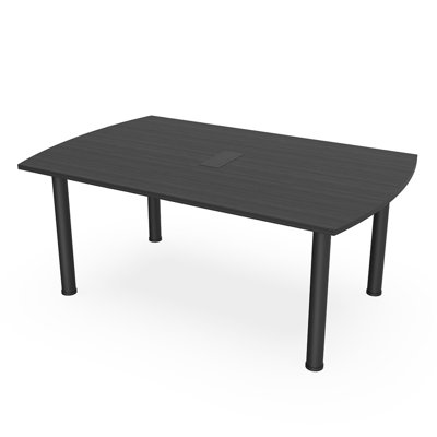 Arc Rectangle Conference Table with Post Leg Power and Data