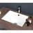 Luxury Touch Ceramic Rectangular Sink - 21x14, Undermount Overflow Installation Splendid Style For Bathroom Use