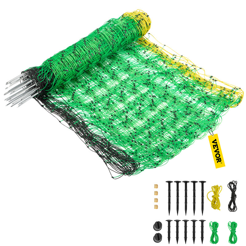 Static Electric Fence, 35.4" H x x 1968" W x 0.5" D
