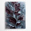 «Abstract Florals 21», art mural sur toile grise-945448880
