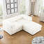 Canapé moderne en chenille avec rangement dissimulé et conception ergonomique pour plus de confort