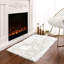 Dwayne Retangular Super Soft Shaggy Handmade White Rug-40304388