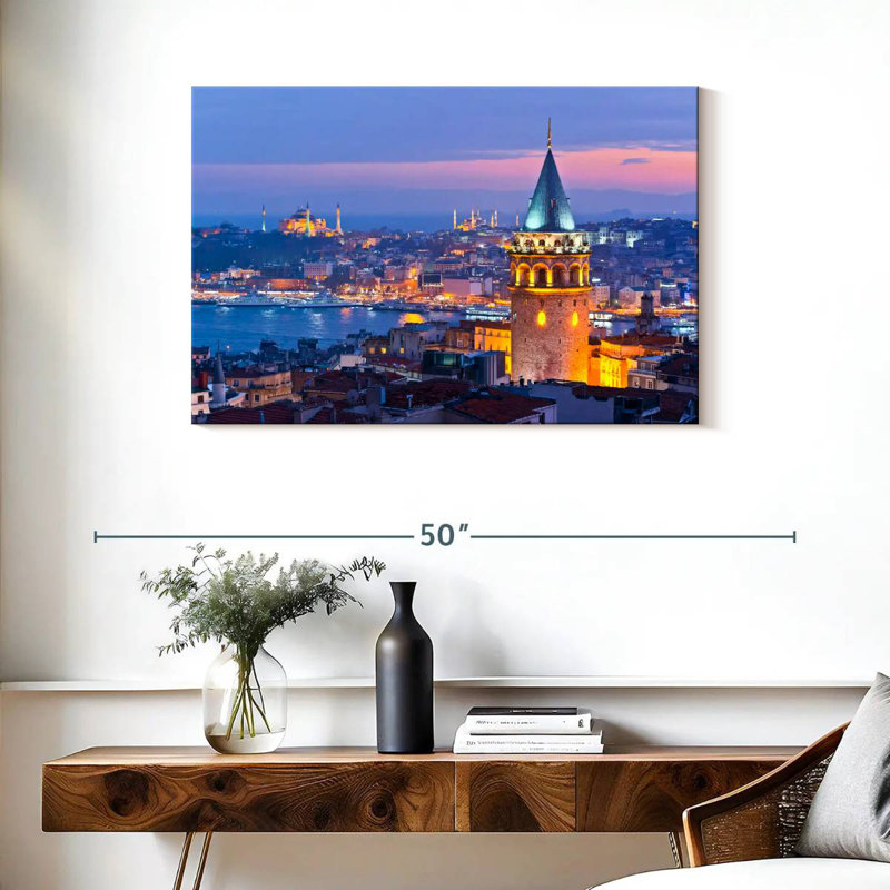 Hannes Istanbul, crépuscule, H 24 po x l 36 po