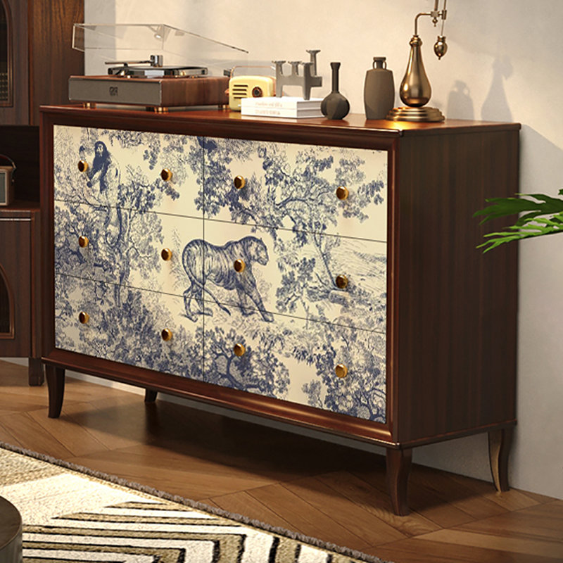 Armoire de rangement rétro style américain