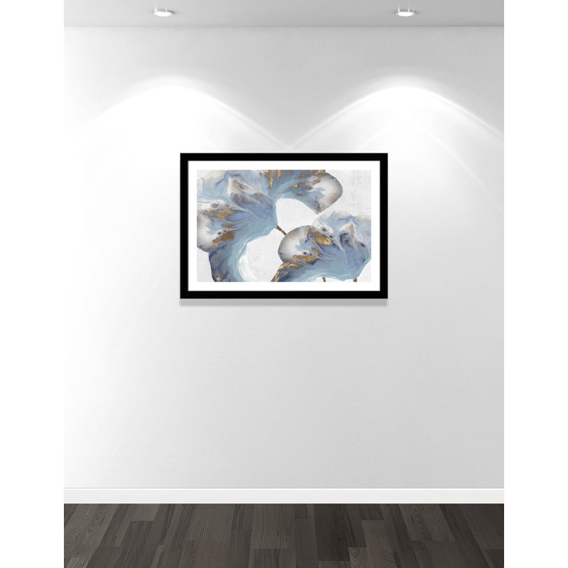 Space Inside " Space Inside II ", Matte Black Framed, 31" H x 43" W x 1.25" D