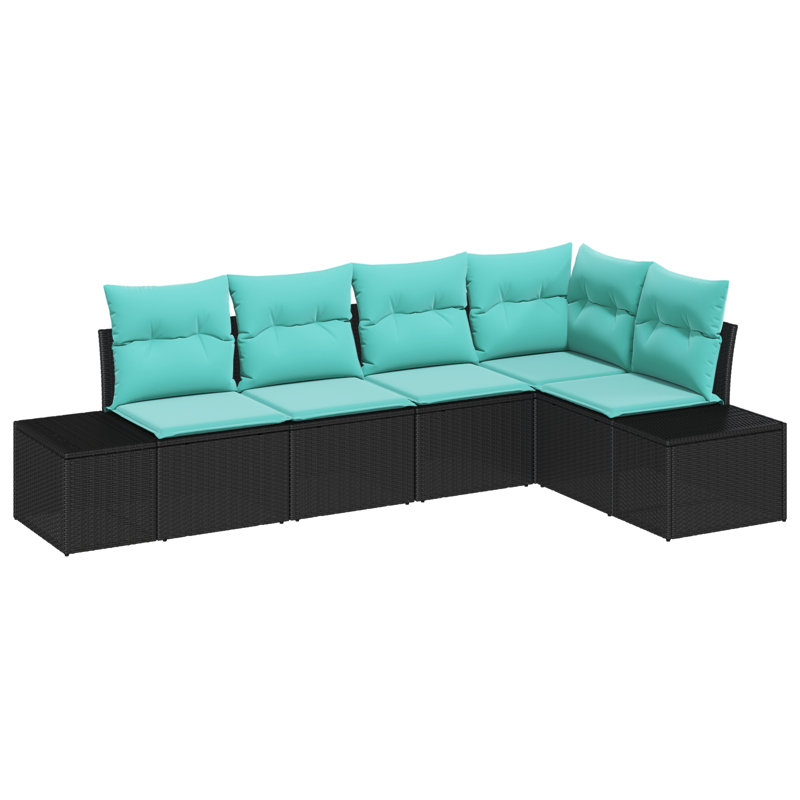 Ensemble de canapé de jardin avec coussin 5 pièces vidaXL