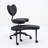 Meditation Chair Plus – Black Cross-legged Chair With Wheels, Adhd-friendly Desk Chair With Lumbar Support & Adjustable Stool For Flexible Seating