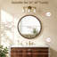 Miroir rond brun pour cadre mural-516049288
