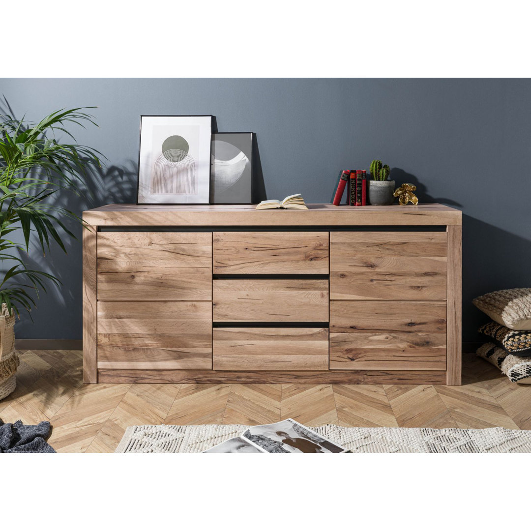 Sideboard Wild-/ Zerreiche 185x45x85 bianco geölt MONTREUX  #228