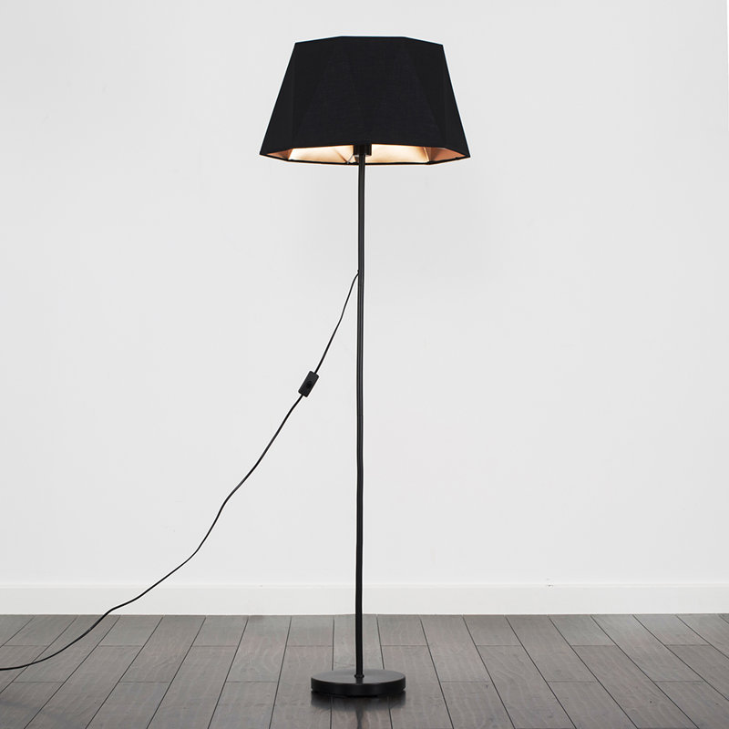 Bekbele 149cm Traditional Floor Lamp, Black, Yes
