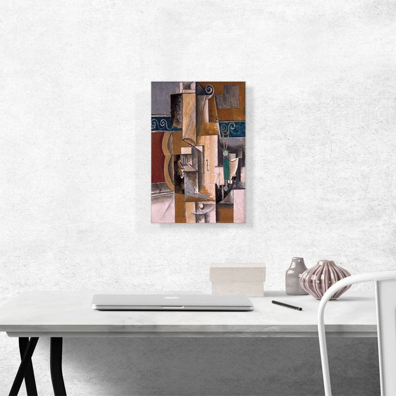 «Guitare et violon 1912» par Pablo Picasso, reproduction d'art sur toile tendue, H 18 po x l 12 po x 1,5 po