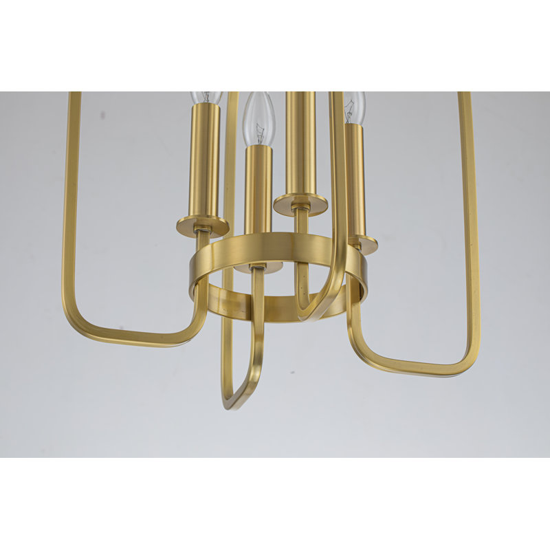 Lustre géométrique à 4 lumières à intensité variable Rohana