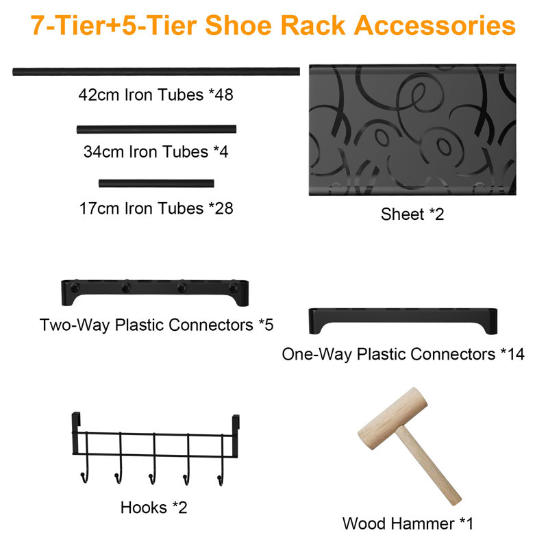 24 Pair Shoe Rack