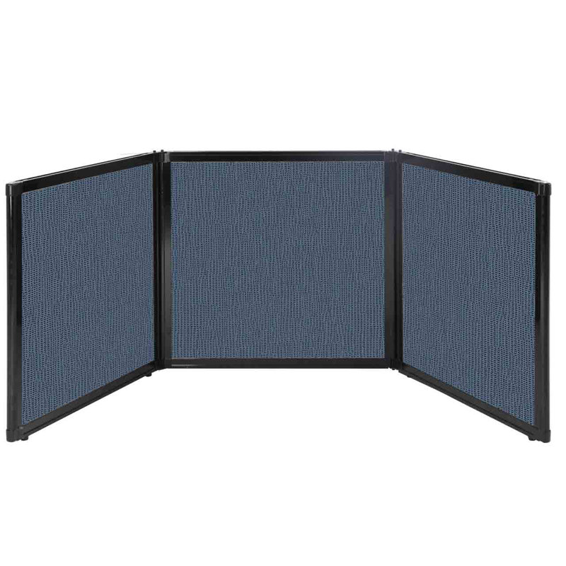 Versare Tabletop Booth Display, 24" x 99", Ocean