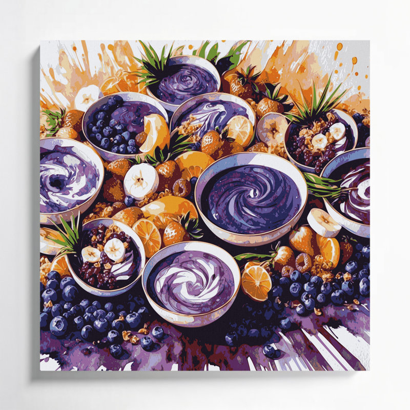 Art mural sur toile, Desserts, H 8 po x l 8 po