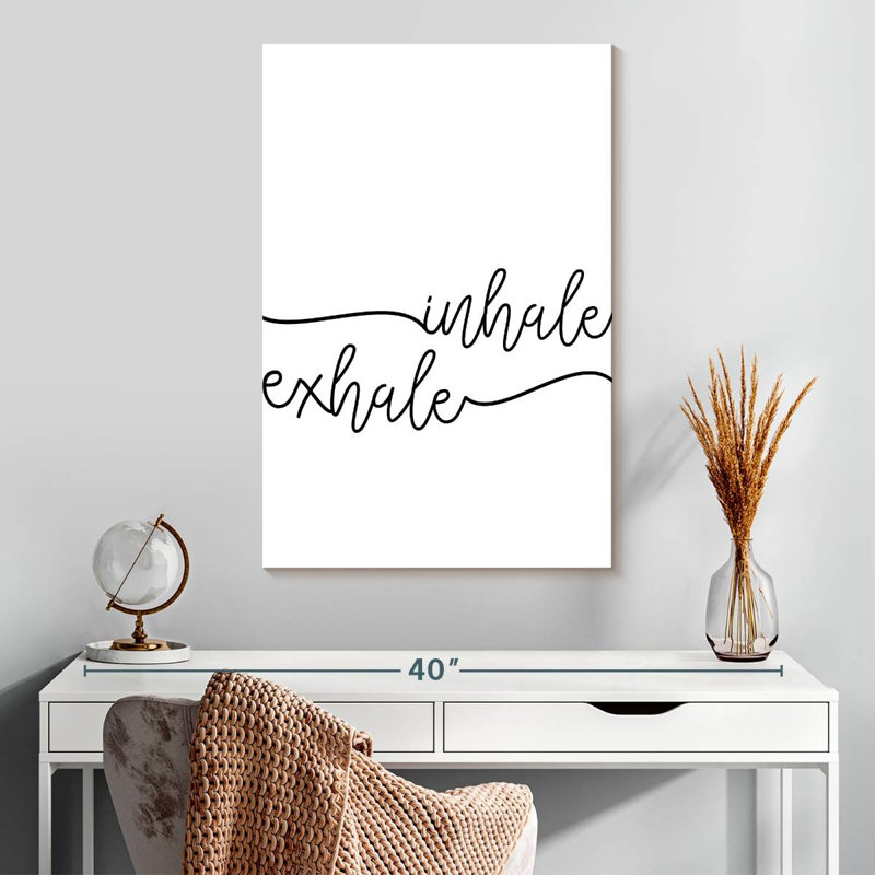 Inspirez et expirez, H 30 po x l 20 po