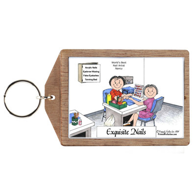 Personalized Manicurist  Female Key Chain