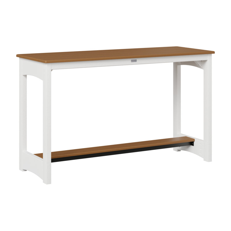 Berlin Gardens Balcony Counter Height Table, Cedar, 35.5" H x 60" W x 22" D