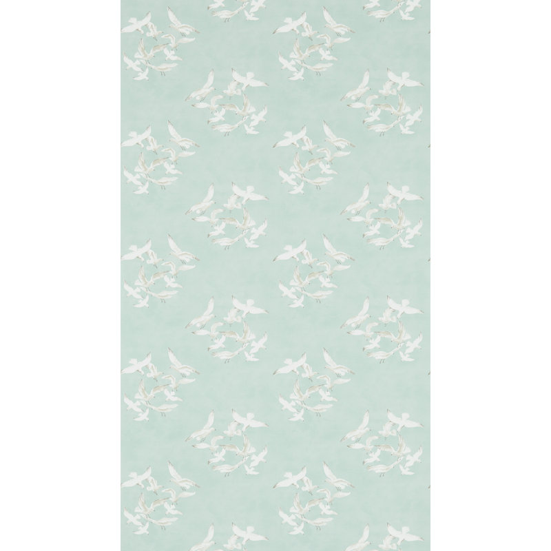 Seagulls Wallpaper, Eau De Nil