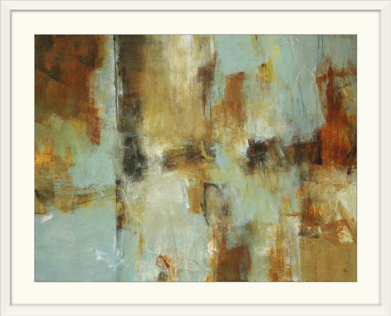 «Anjuan Farewell» par Lisa Ridgers, reproduction d'art, H 20 po x l 24 po x P 1 po, Cadre blanc
