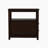 End Table Narrow Nightstand With Two Drawers And Open Shelf