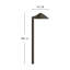 Hardy Island Path Light Other Low Voltage Metal Pathway Light