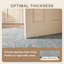 Tapis Vaughn moderne à poils courts, style aquarelle abstraite, bleu sarcelle, beige, gris, brun et blanc, lavable en machine, antidérapant, pour intérieur et extérieur, adapté aux animaux domestiques, idéal pour le salon, la chambre, la salle à manger, l'entrée, le couloir ou le bureau.-829168659