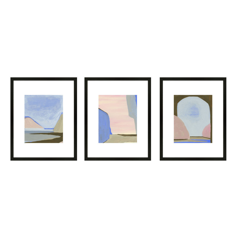 Morning Sky Painting by Andrea Stokes, Black Framed, 30" H x 24" W