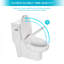 Toilette une pièce en céramique