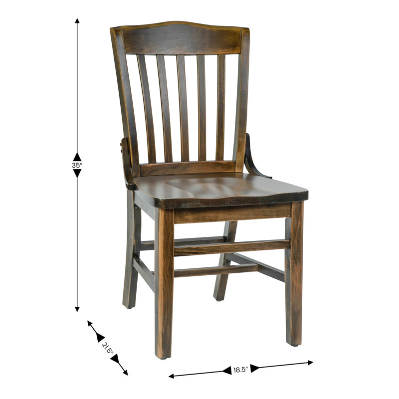 Chaise de restaurant en bois Hercules Series, Bois brun