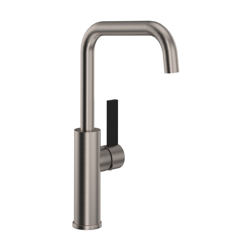 Tuario Bar/Food Prep Kitchen Faucet With U-Spout, Satin Nickel
